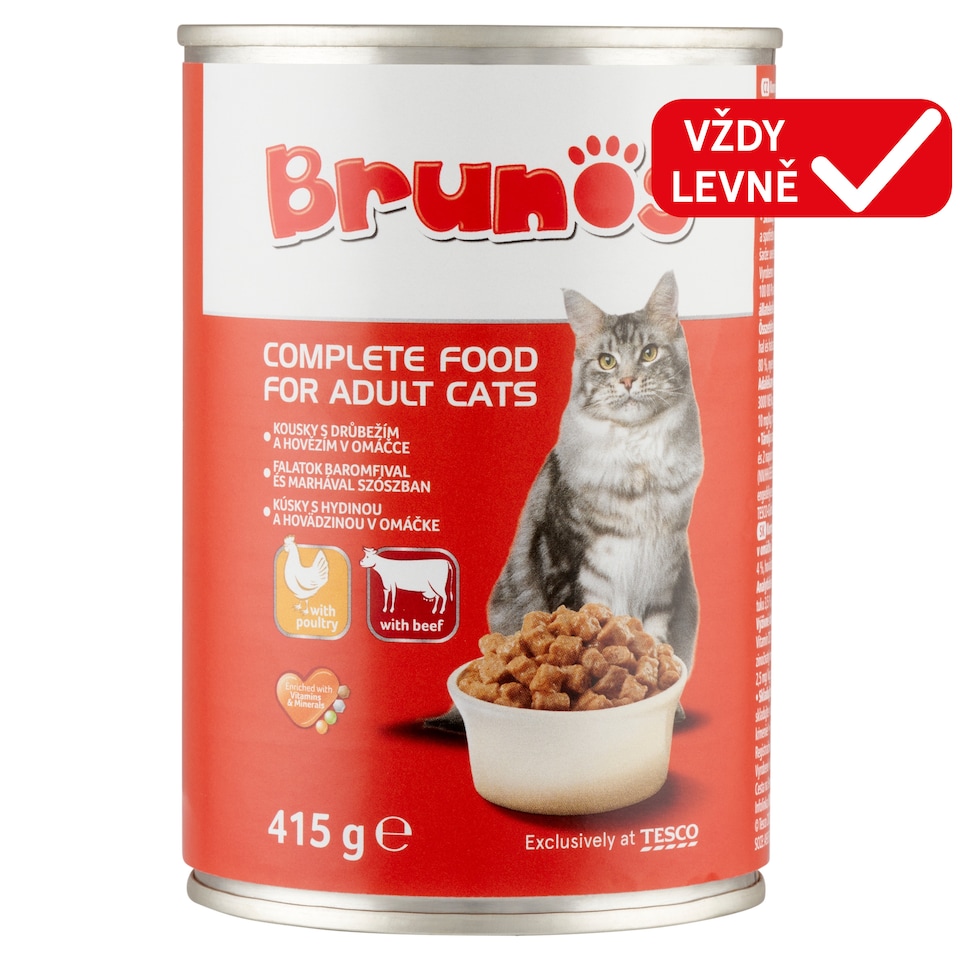 Brunos Complete Food for Adult Cats 415g