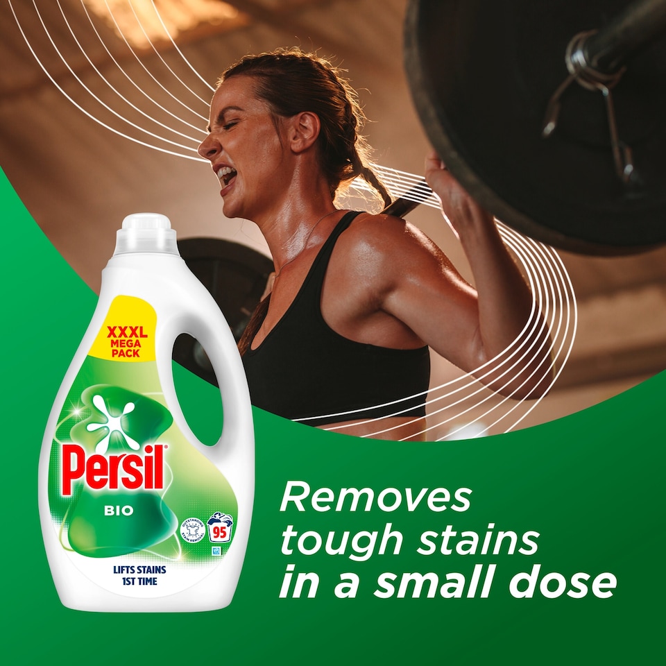 image 1 of Persil Bio Laundry Washing Liquid Detergent 95 Washes 2565ml