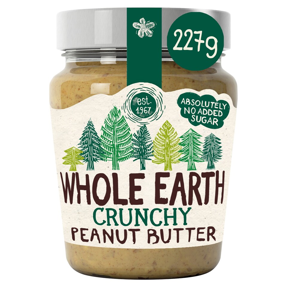 Whole Earth Crunchy Peanut Butter 227G Tesco Groceries