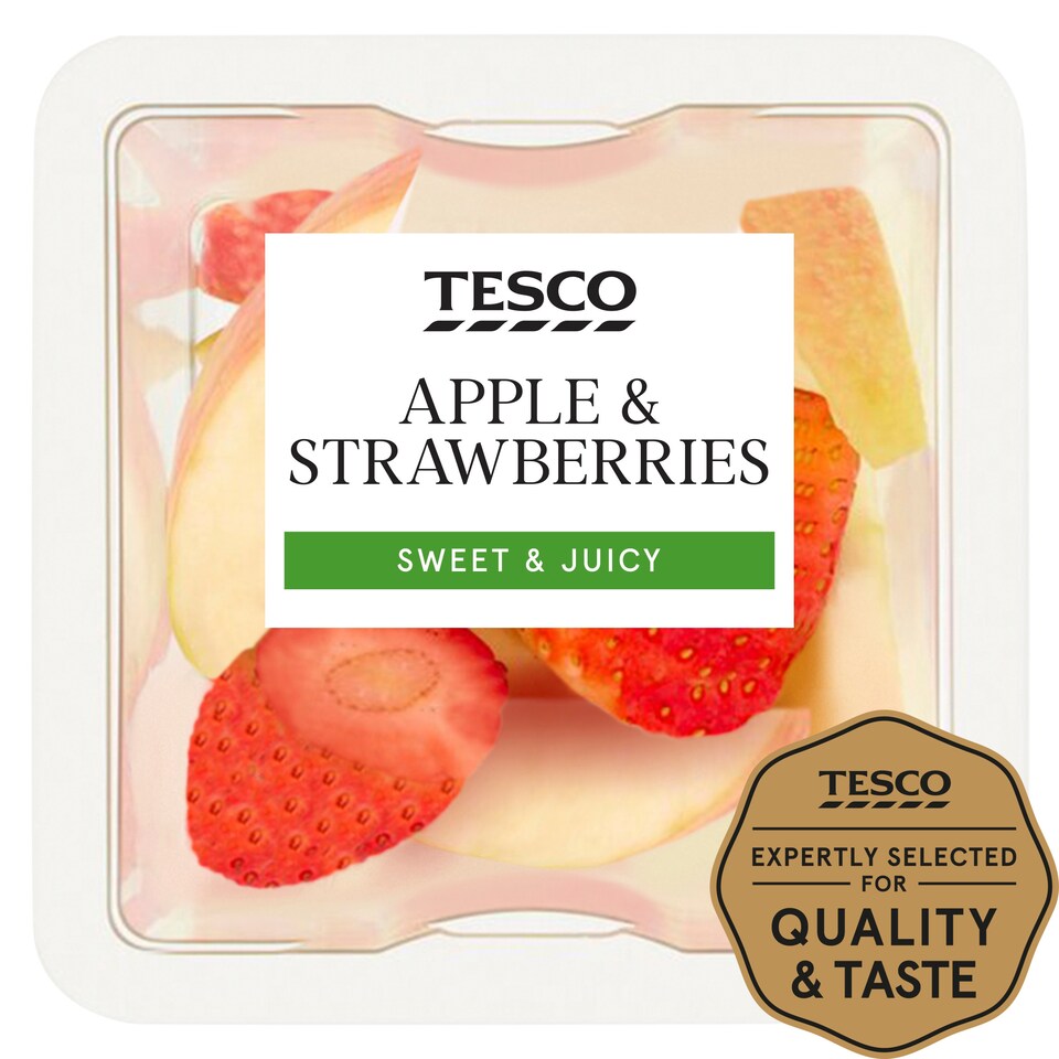 image 1 of Tesco Apple & Strawberry 100G