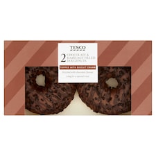 Tesco Chocolate And Hazelnut Filled Doughnuts 2 Pack