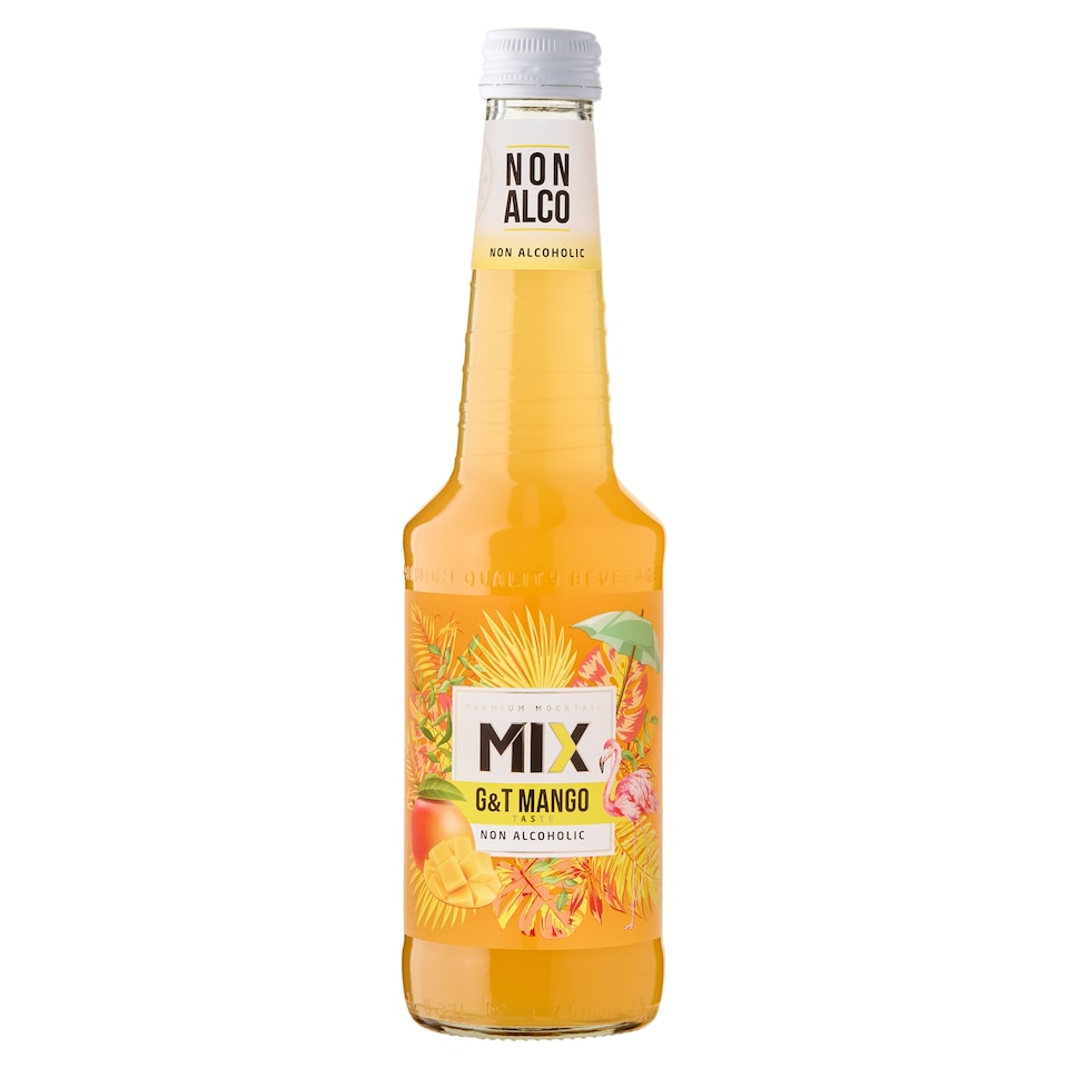 Mix G&T Mango szénsavas alkoholmentes koktél mangó ízesítéssel 0,33 l