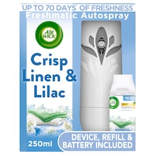 Airwick Air Freshener Freshmatic Crisp Linen Kit