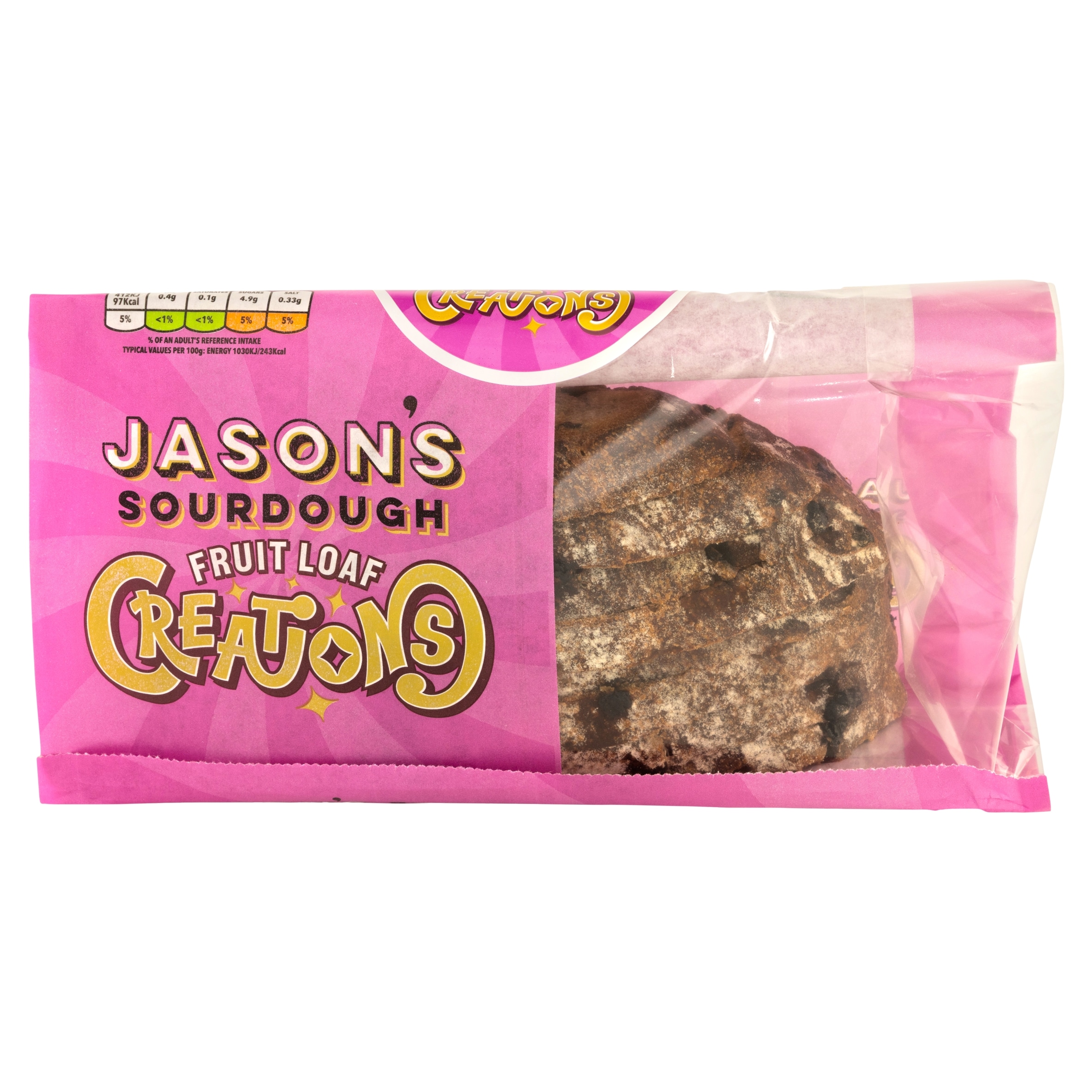 Jason's Creations Fruited Loaf Sourdough 400g