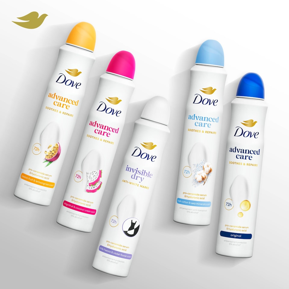 image 1 of Dove Women Cotton & Sea Minerals 72h Advanced Antiperspirant Deodorant 200ml