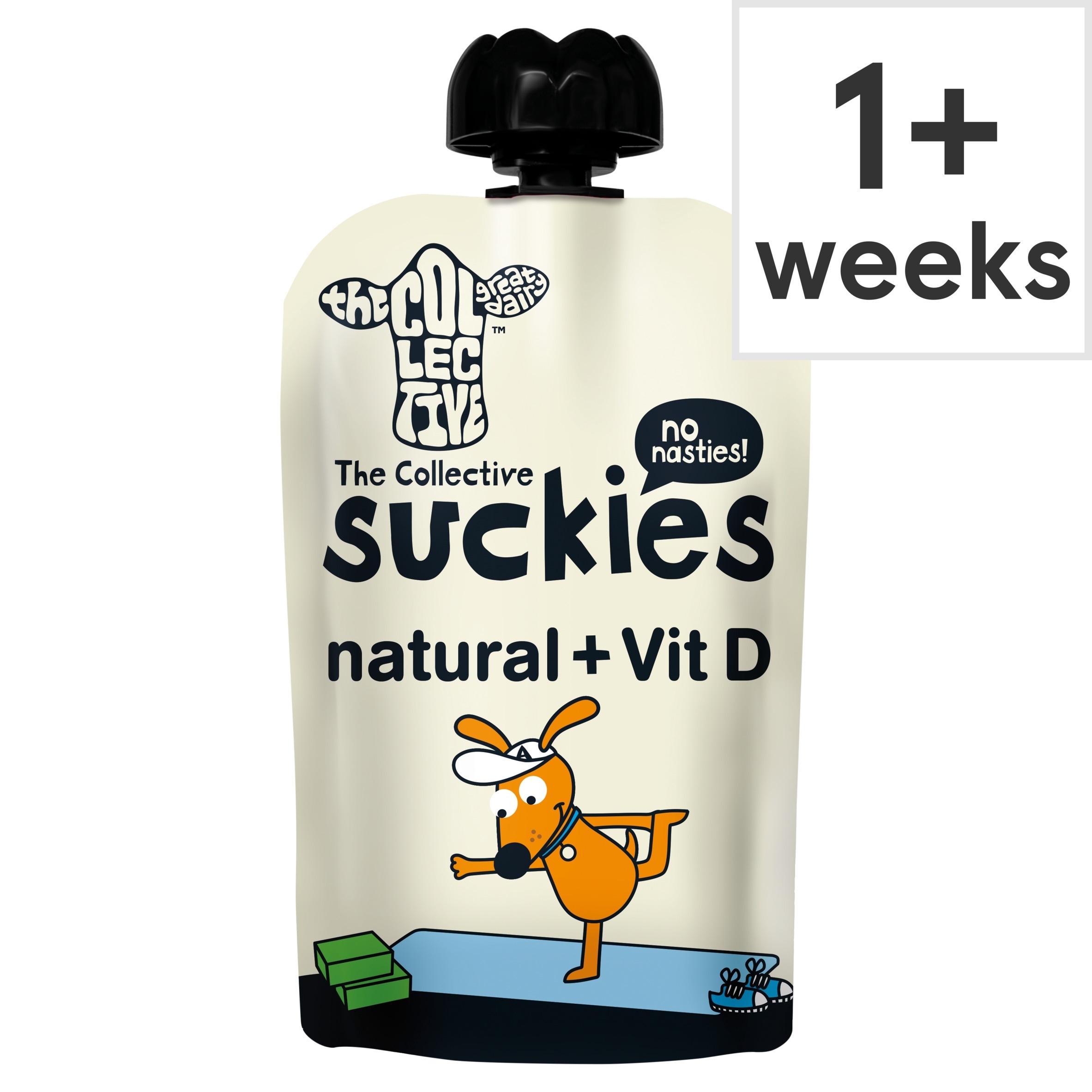 The Collective Suckies Natural + Vitamin D Yoghurt Pouch 90g