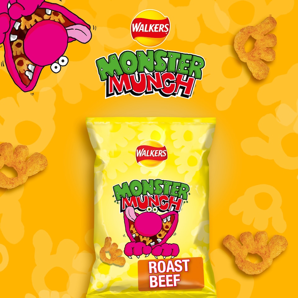 image 1 of Walkers Monster Munch Roast Beef Multipack Crisps 6x20g