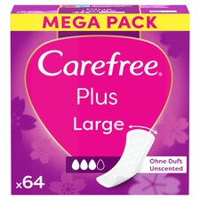 Carefree Plus Large Light Scent Pantyliners 64S
