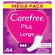 image 1 of Carefree Plus Large Light Scent Pantyliners 64S