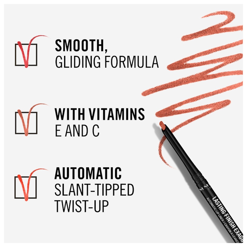 image 1 of Rimmel Lasting Finish Lip Liner Rose 0.35G
