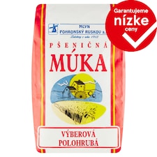 Mlyn Pohronský Ruskov Pšeničná múka výberová polohrubá 1 kg