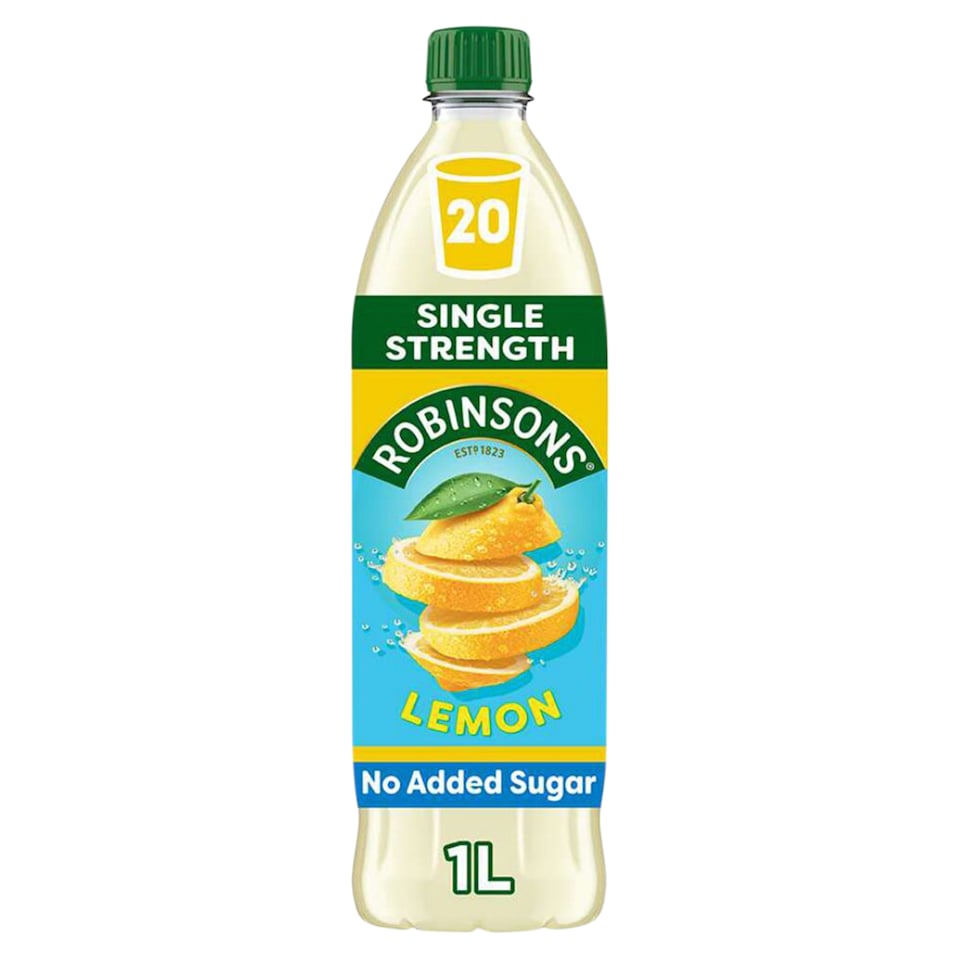 image 1 of Robinsons Lemon No Added Sugar Squash 1L