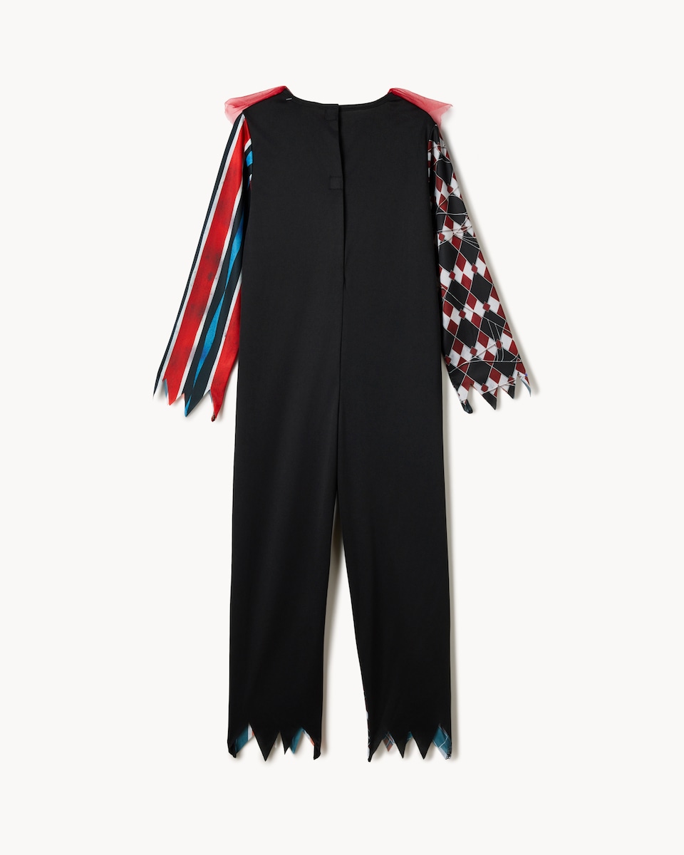 image 1 of F&F Boys Halloween Creepy Clown Fancy Dress Costume in Red