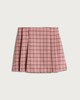 image 4 of F&F Girls Check Print Pleated Skirt in Multi Pink