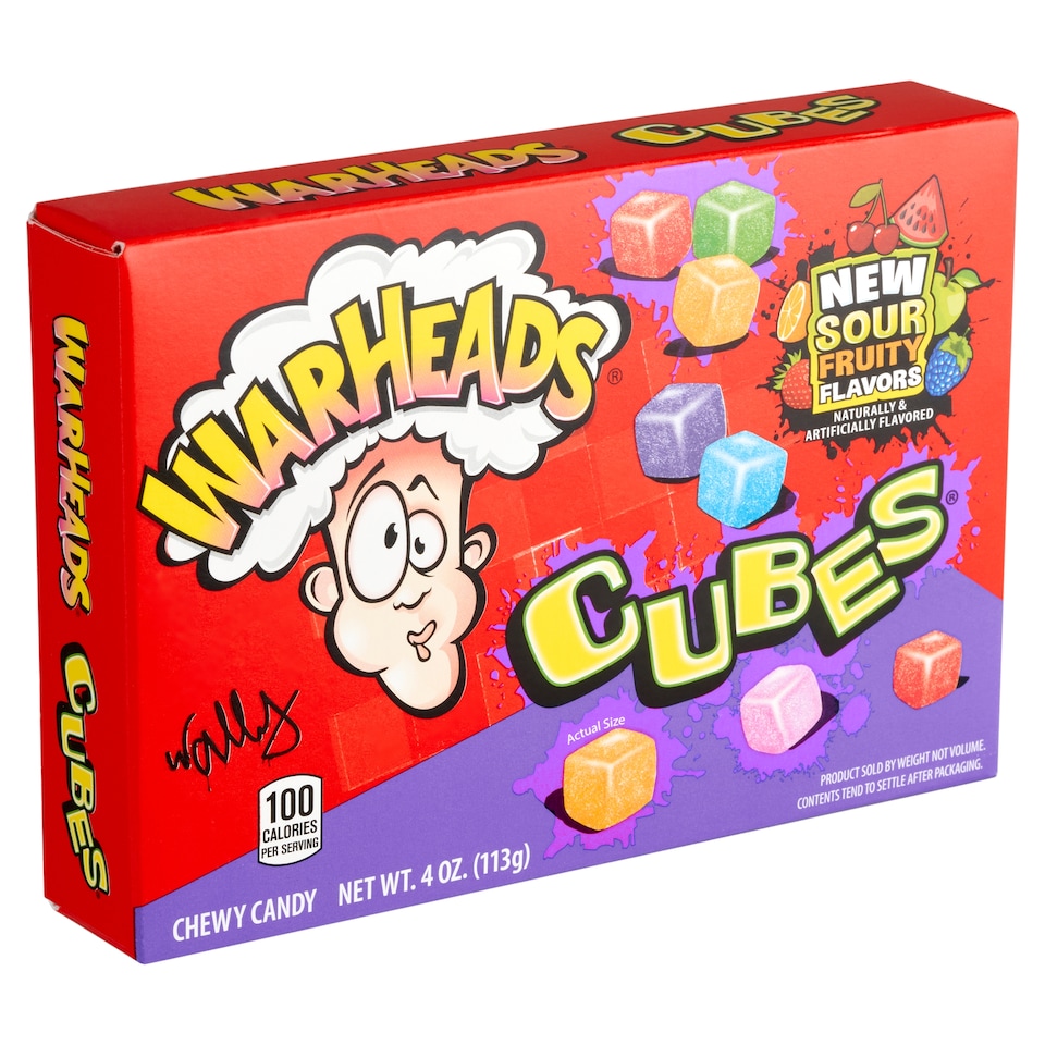 Warheads Cubes Chewy Candy 113 g