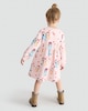 image 3 of Bluey Christmas Print Long Sleeved Sweat Dress in Pink