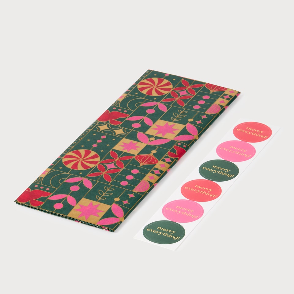 image 1 of Paperchase Christmas Embers Edge Tissue Pack