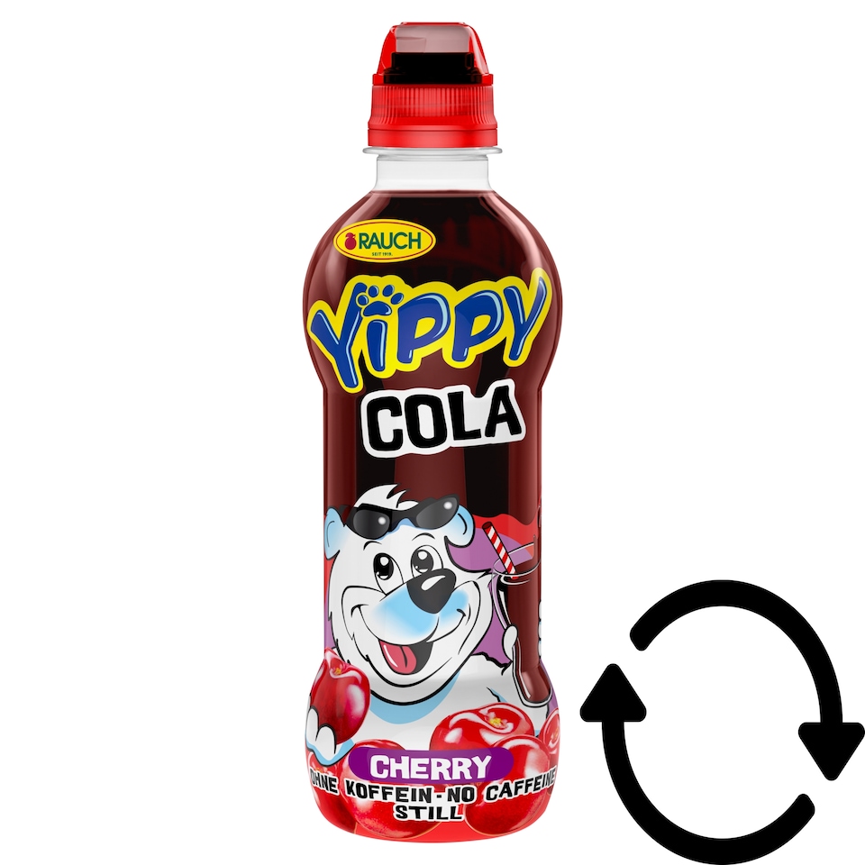 Rauch Yippy koffeinmentes cola-meggy üdítőital 330 ml