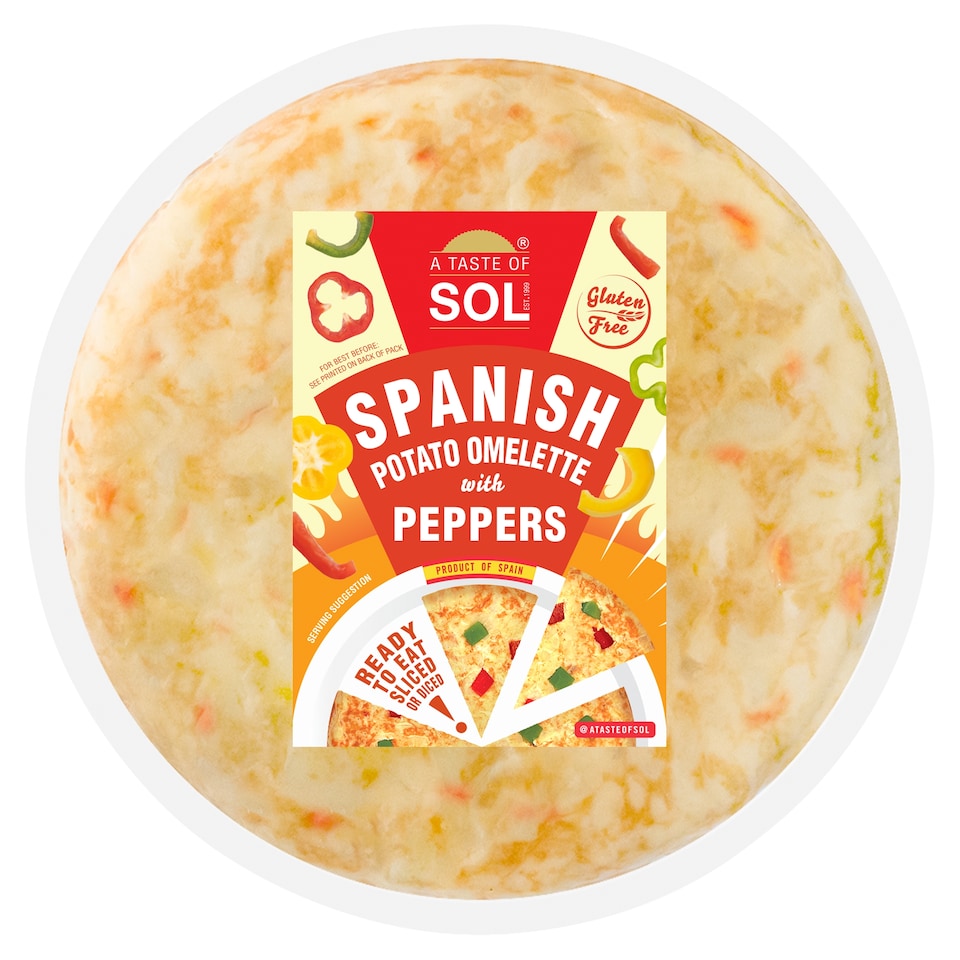 A TASTE OF SOL SPANISH POTATO OMELETTE WITH PEPPERS 500g