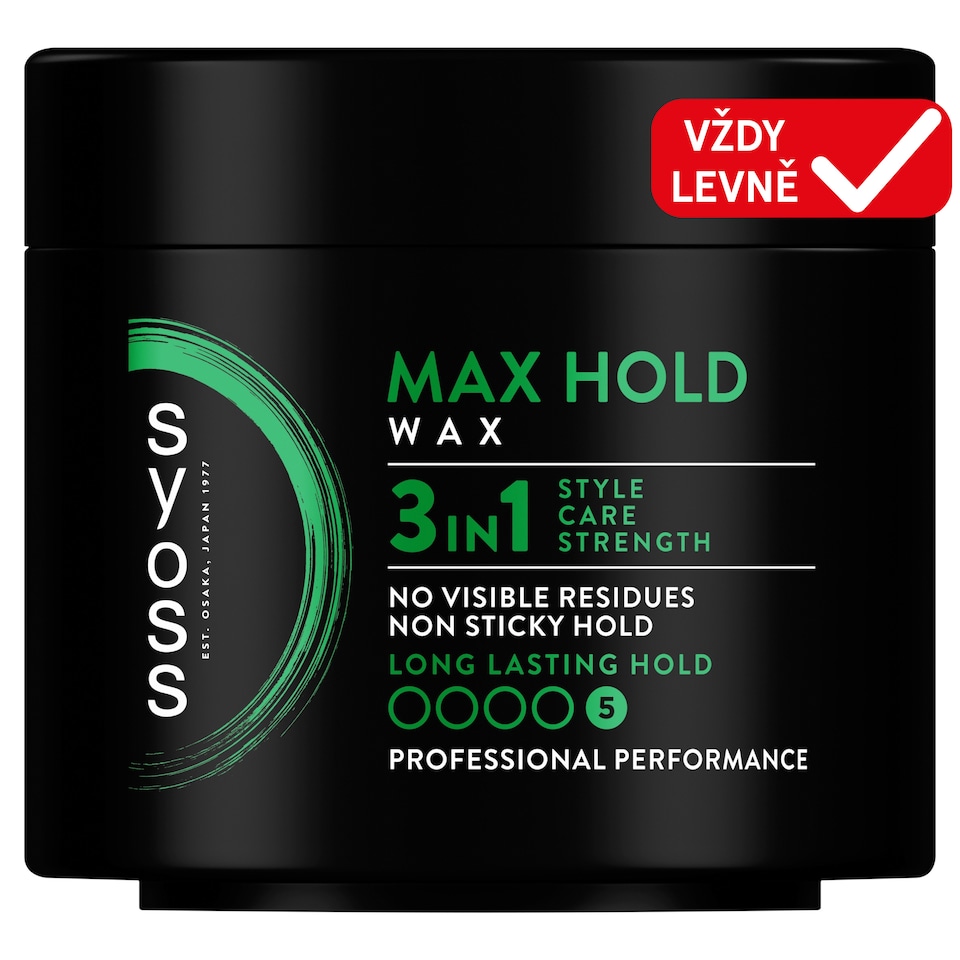 Obrázek 1 pro produkt Syoss Max Hold 3v1 stylingový vosk na vlasy 150ml