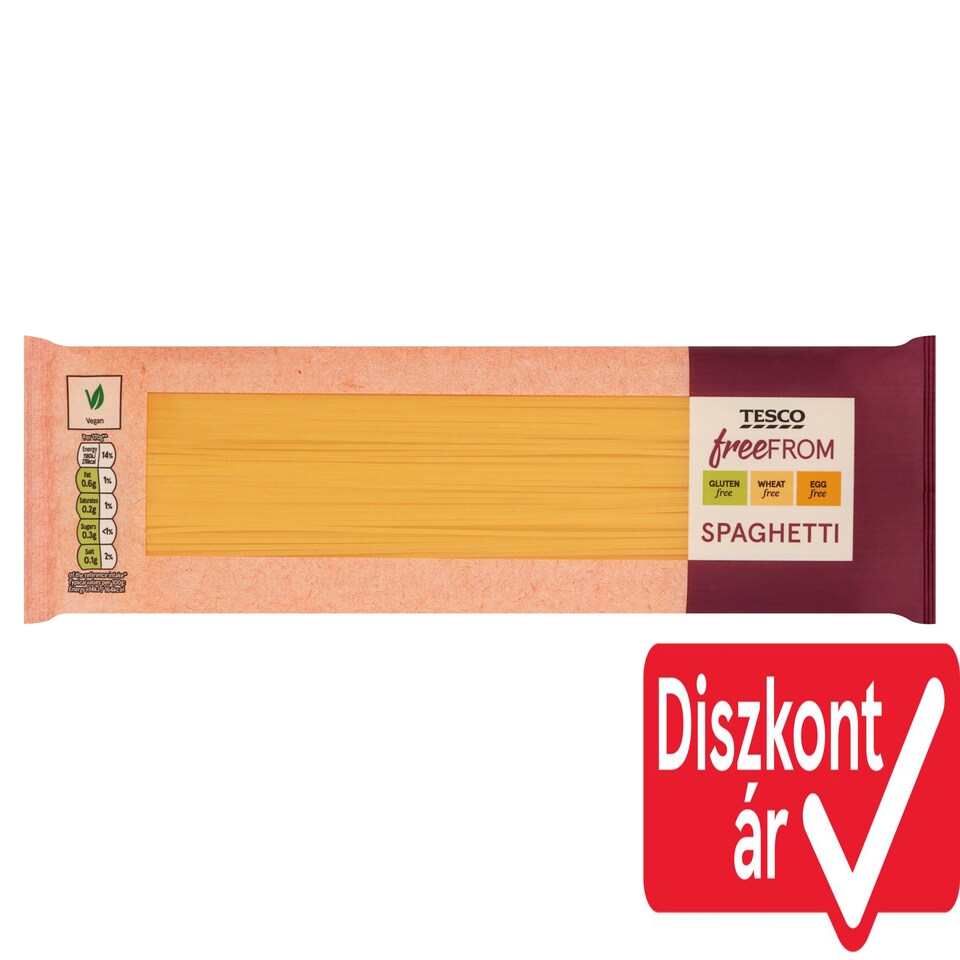 Tesco Free From Spaghetti Dried Pasta Made from Maize Flour and Rice Flour 500 g