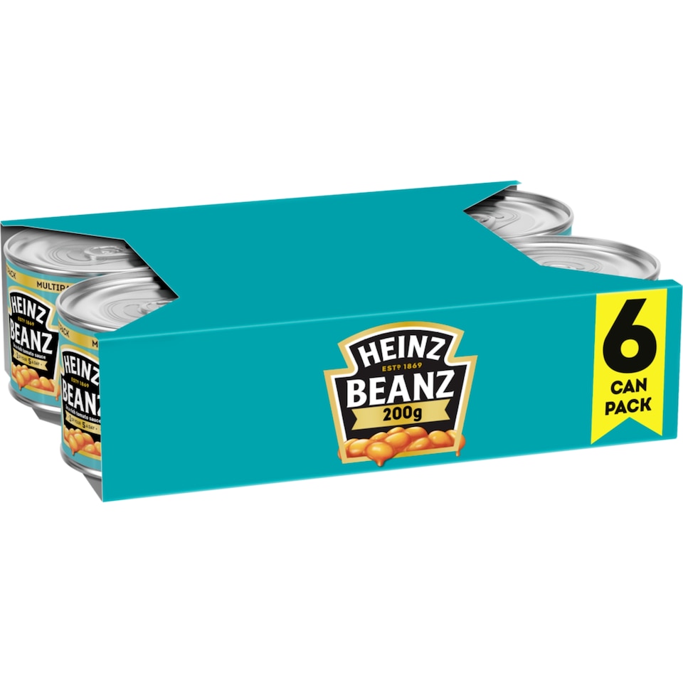 image 1 of Heinz Baked Beans in Tomato Sauce 6x200G