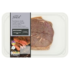 Tesco Finest Northern Irish Lamb Leg Steak with sea salt & cracked black pepper 300g