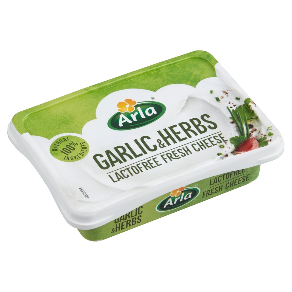 Arla fokhagymás fűszeres friss zsíros lágy laktózmentes krémsajt 200 g  1. kép