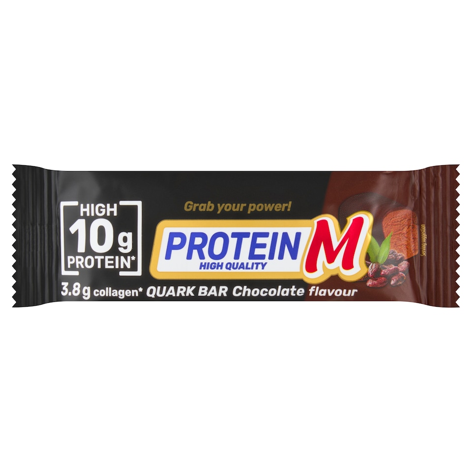 Obrázek 1 pro produkt Protein M Tvarohová tyčinka s čokoládovou příchutí a kolagenem 40g