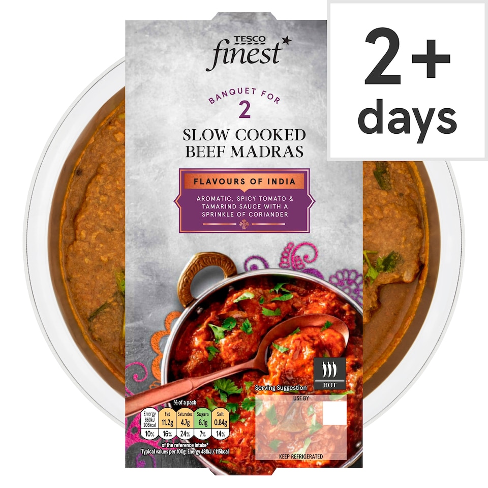 Tesco Finest Beef Madras 400g