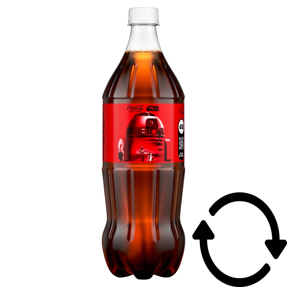 Coca-Cola zéró cukor colaízű energiamentes szénsavas üdítőital édesítőszerekkel 1 l