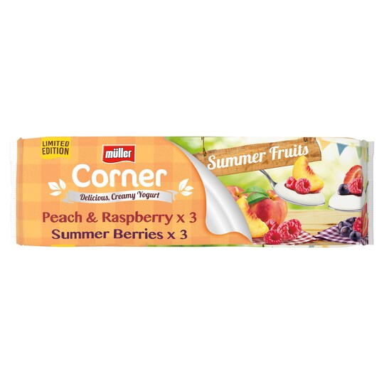 MULLER CORNER FRUIT LIMITED EDITION 6X150G Tesco Groceries