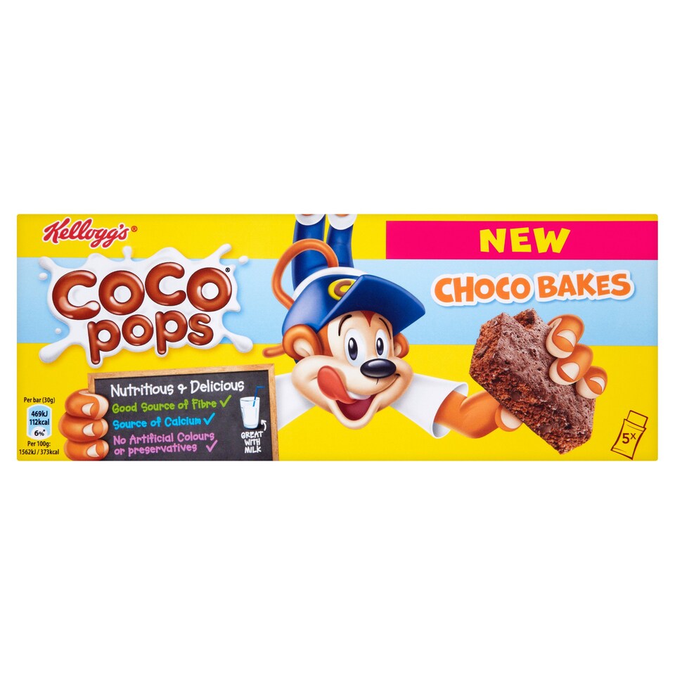 Kellogg's Coco Pops Choco Bakes Cereal Bar 5X30g