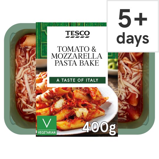 Tesco Tomato & Mozzarella Pasta Bake 400G Tesco Groceries