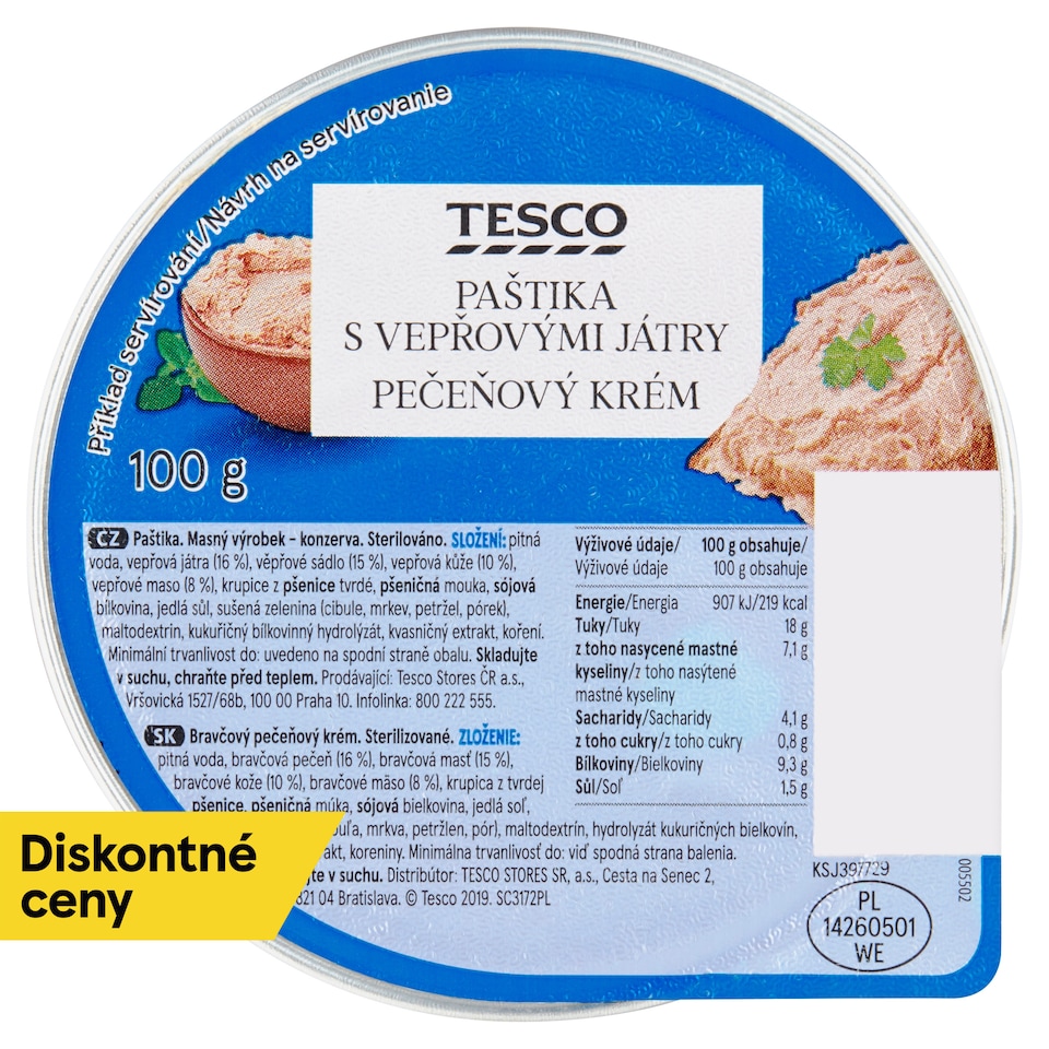 Tesco Liver Cream 100 g