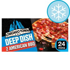 Chicago Town 2 Deep Dish American BBQ Pizzas 330g