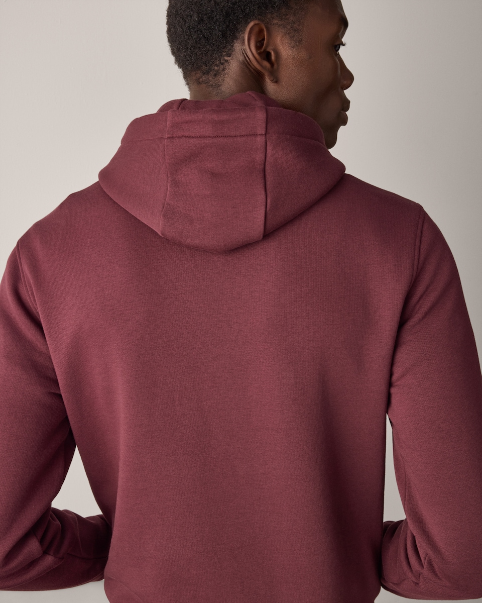 image 1 of F&F Active EVERYHOUR Cotton Rich Hoodie in Burgundy