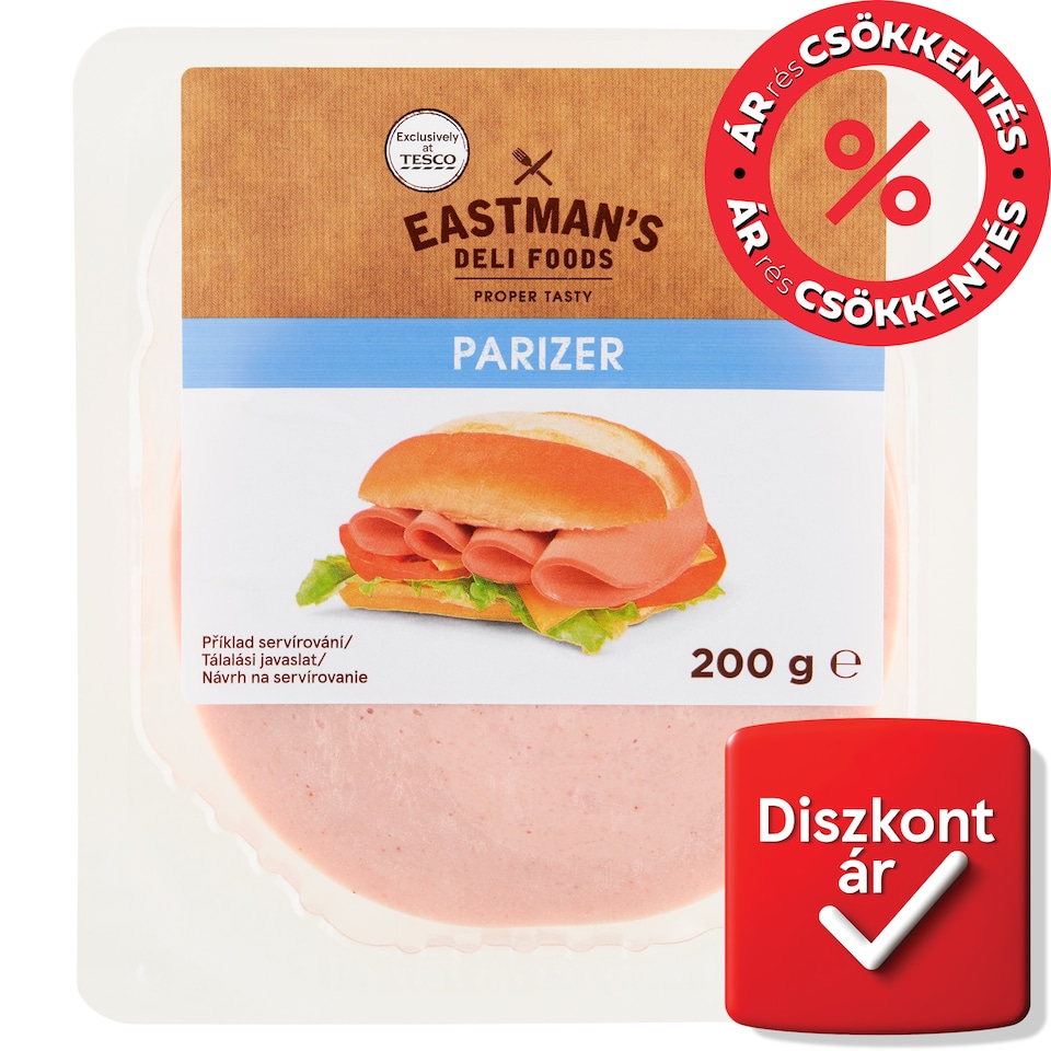 Eastman's Deli Foods szeletelt sertéspárizsi 200 g 