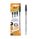image 1 of Bic Cristal Pens Black 4 pk