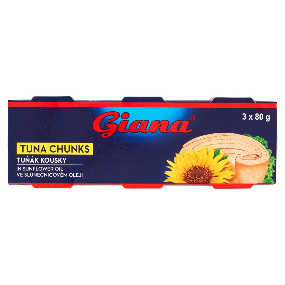 obrázok 1 z Giana Tuniak kúsky v slnečnicovom oleji 3 x 80 g (240 g)