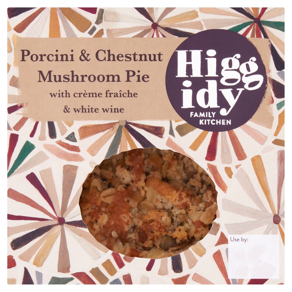 Higgidy Porcini & Chestnut Mushroom Pie 250G Tesco Groceries