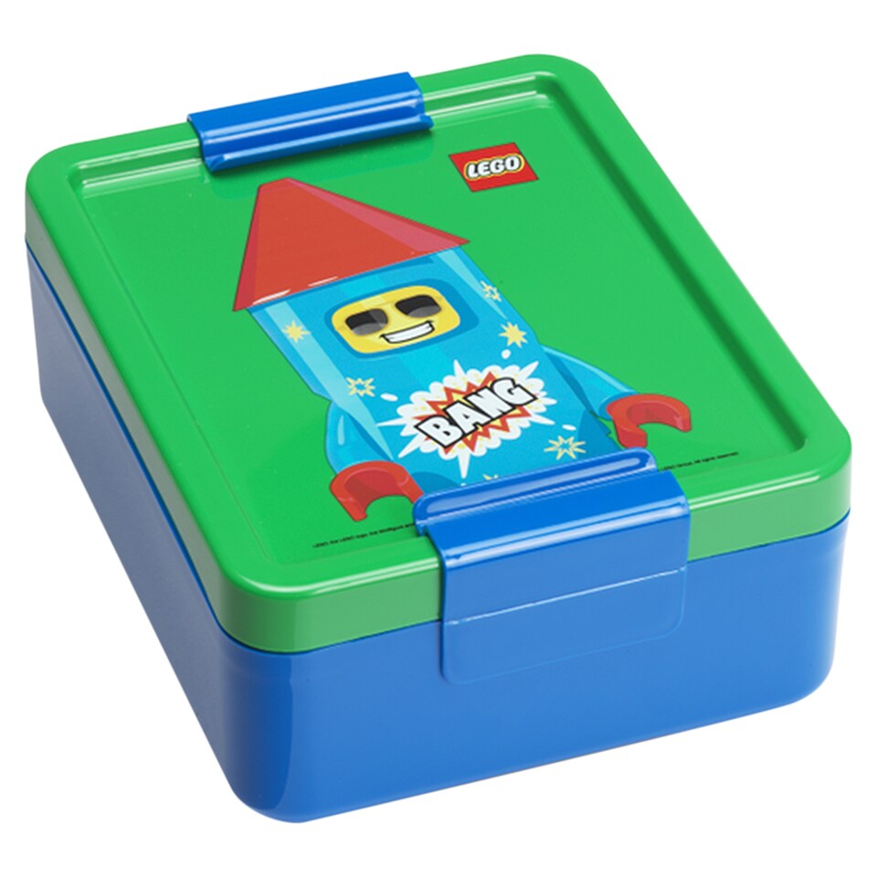 Lego Rocket Lunch Box Blue/Green 170 x 135 x 69 mm