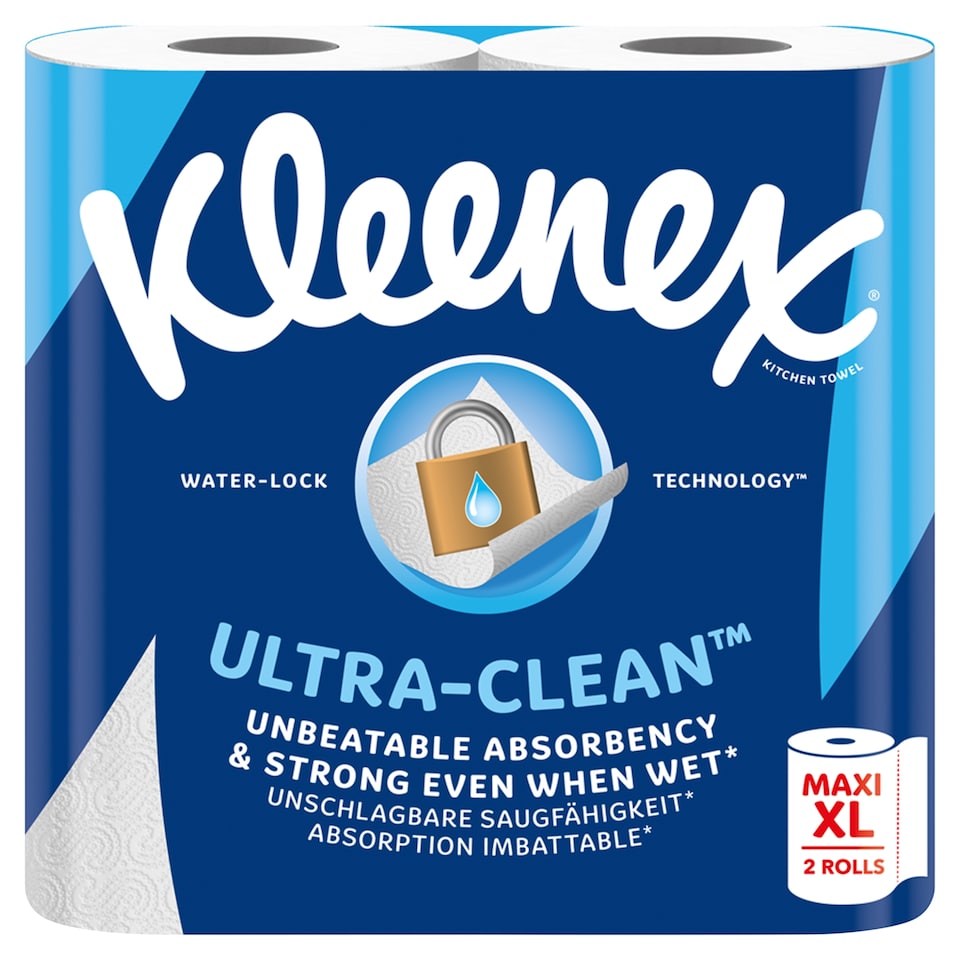 Kleenex Ultra Clean kuchyňská utěrka 2 vrstvy 2 role