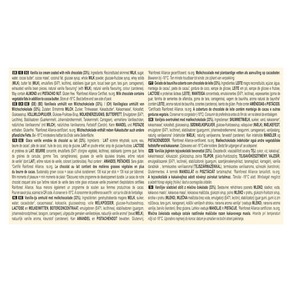 image 1 of Magnum Mini Classic Ice Cream Sticks 6x55ml