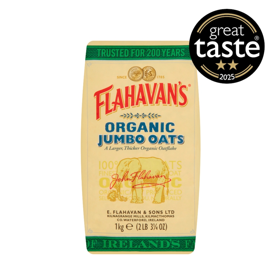 image 1 of Flahavan's Irish Organic Jumbo Oats 1Kg