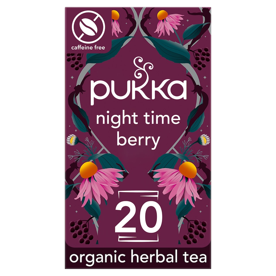 image 1 of Pukka Organic Night Time Berry Herbal Tea 20 Pack 36g