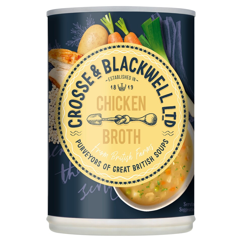 Crosse And Blackwell Chicken Broth Soup 400G Tesco Groceries