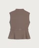 image 4 of F&F Belted Sleeveless Peplum Hem Co-ord Top in Mink