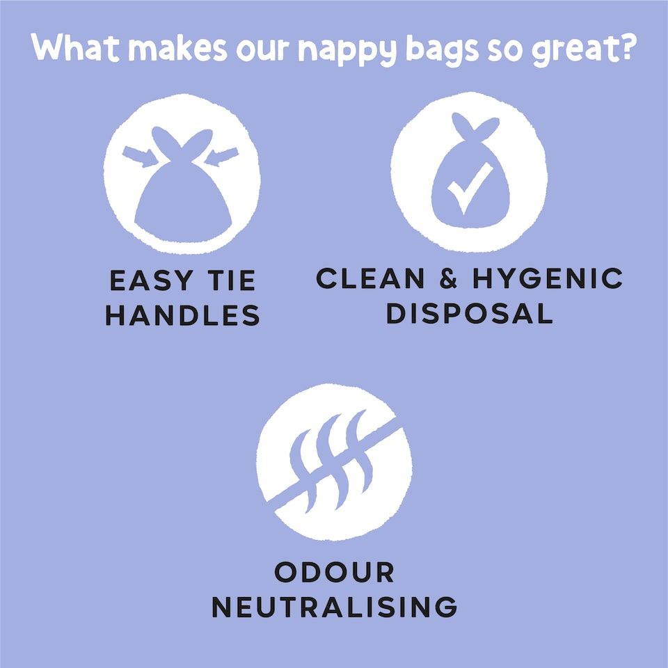image 1 of Fred & Flo 150 Nappy Bags