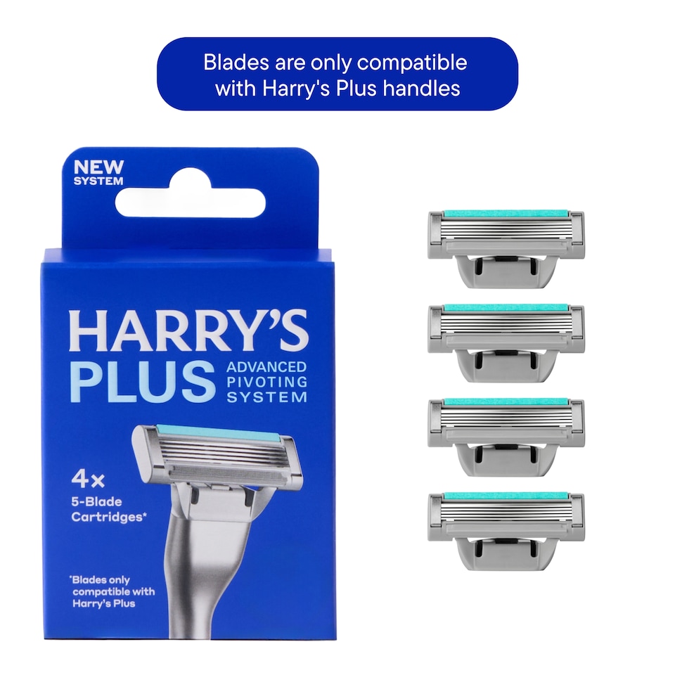 image 1 of Harry's Plus Razor 5 Blade Cartridges 4s